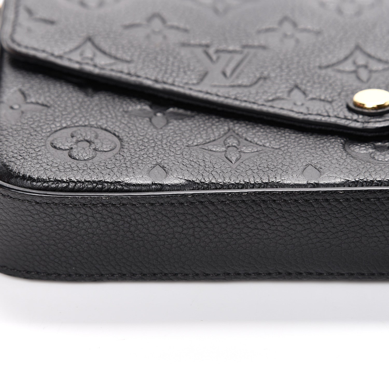 Louis Vuitton Empreinte Pochette Felicie Chain Wallet Black 10 of 11