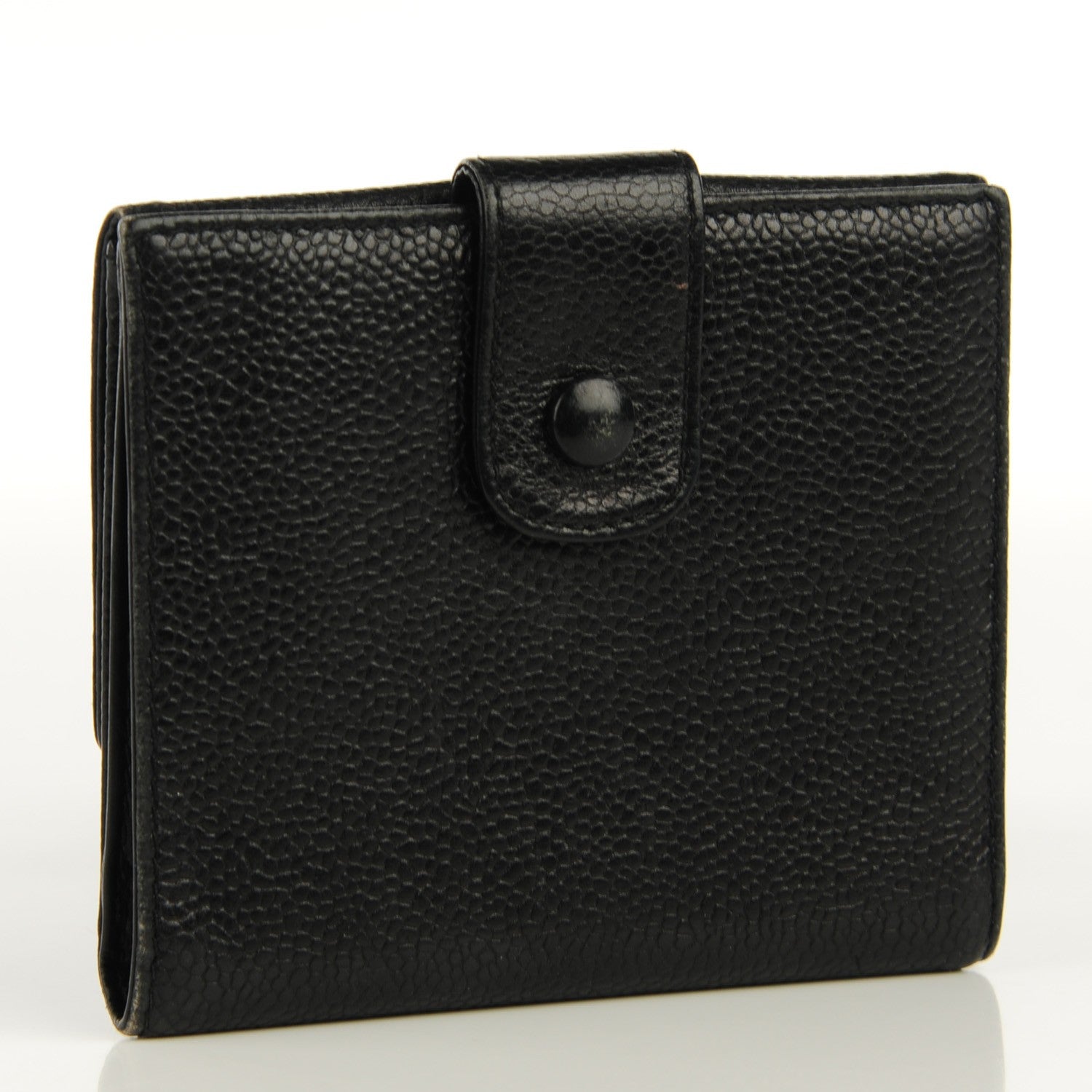 Chanel Caviar Timeless CC Compact French Wallet Black 3 of 7
