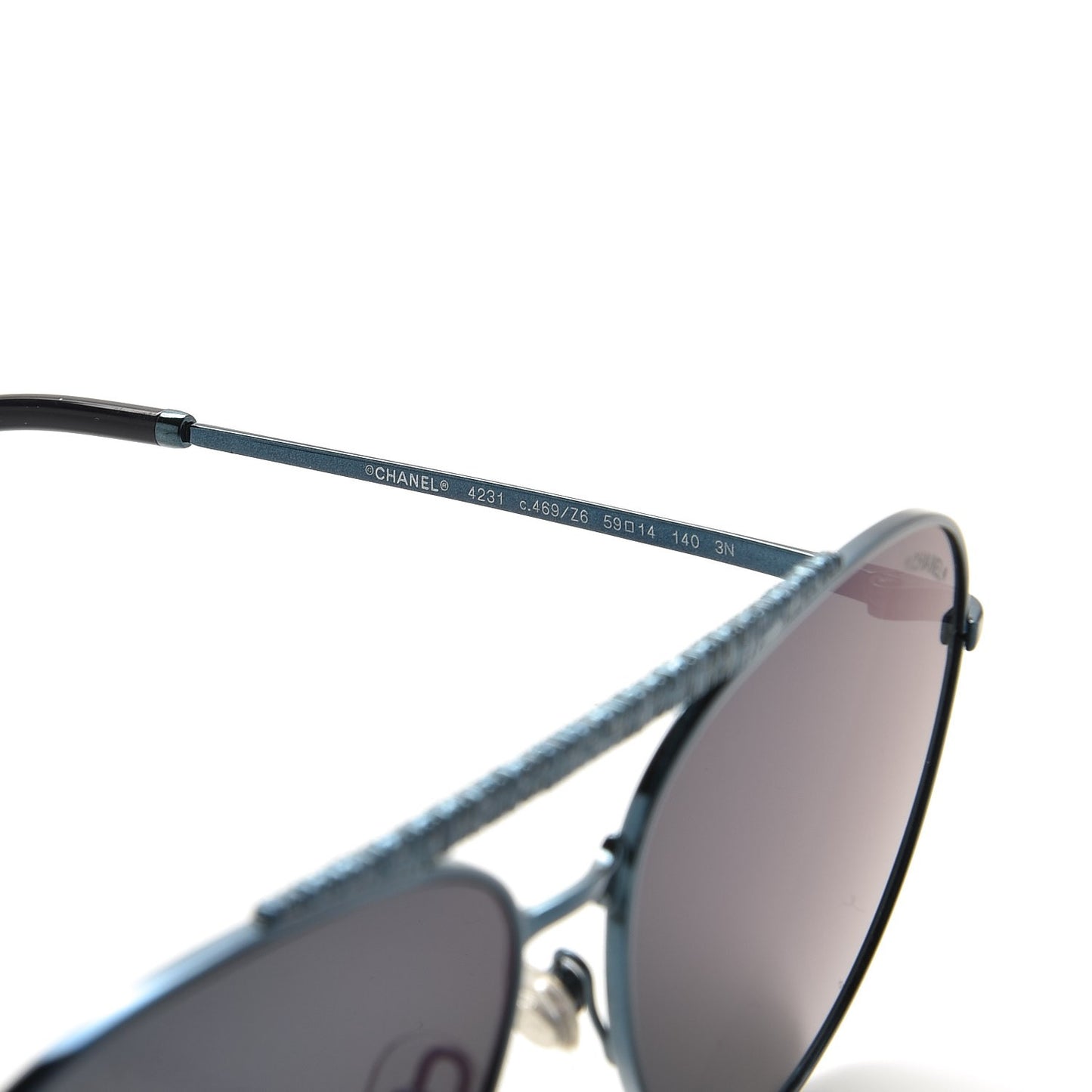 Aviator Metallic Pilot Sunglasses 4231 Dark Blue