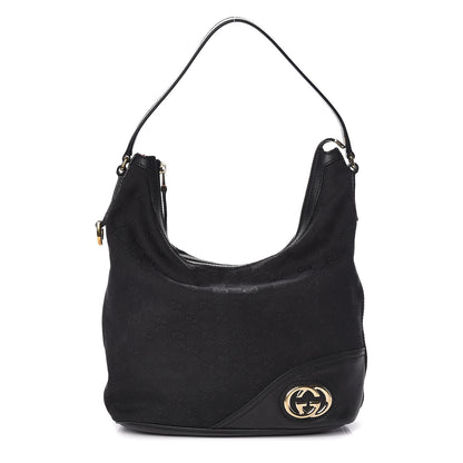 Gucci Monogram New Britt Shoulder Bag Black 1 of 10