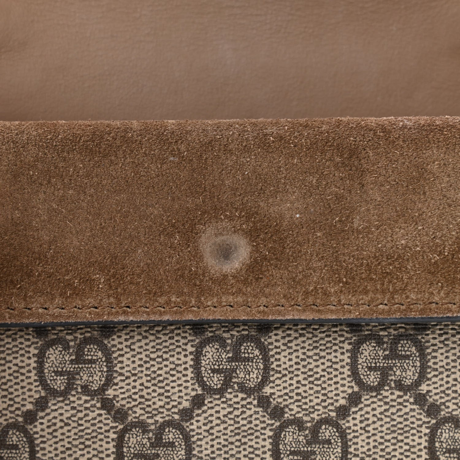 Gucci GG Supreme Monogram Super Mini Dionysus Shoulder Bag Taupe 10 of 10