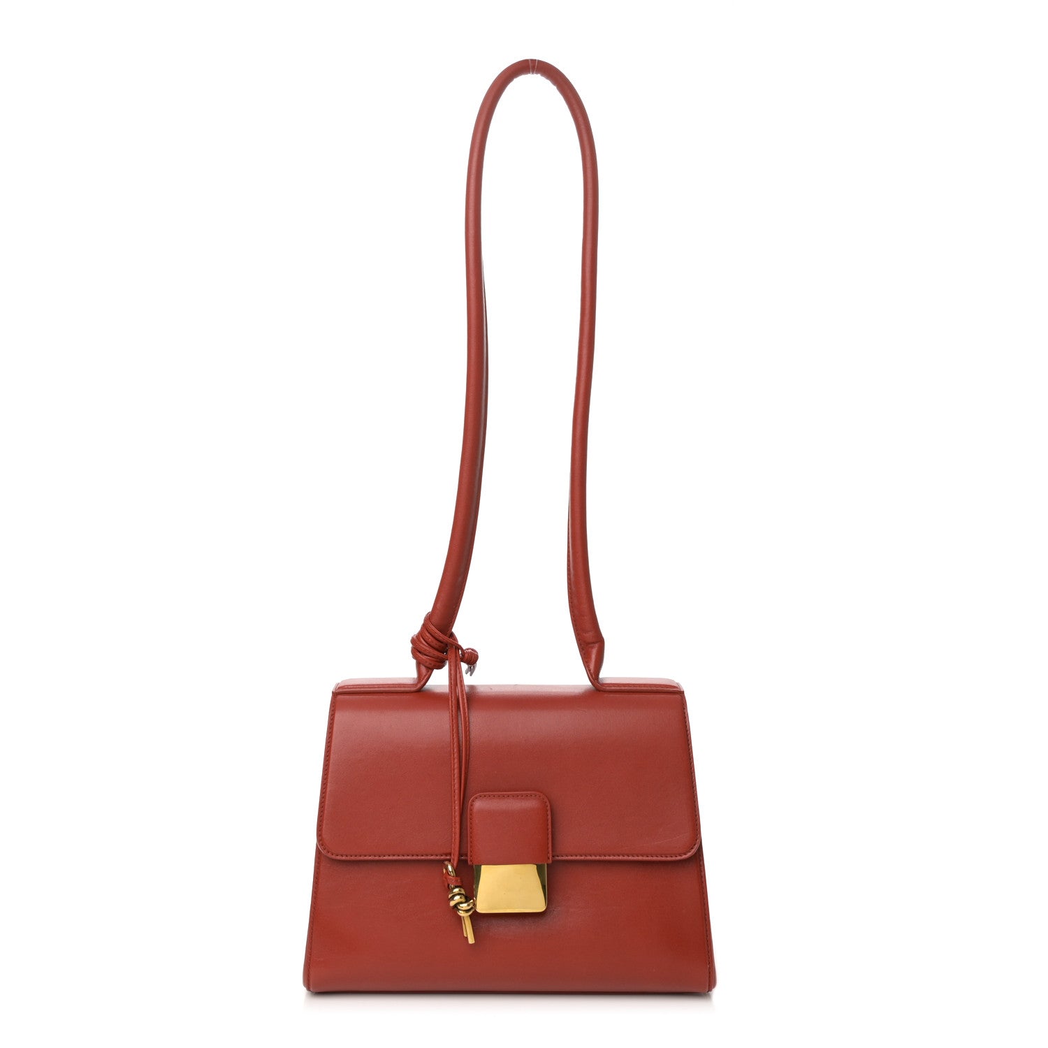 Bottega Veneta Calfskin Medium Desiree Shoulder Bag Red 1 of 17