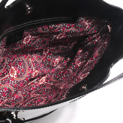 Gucci Patent Romy Medium Tote Black 6 of 8