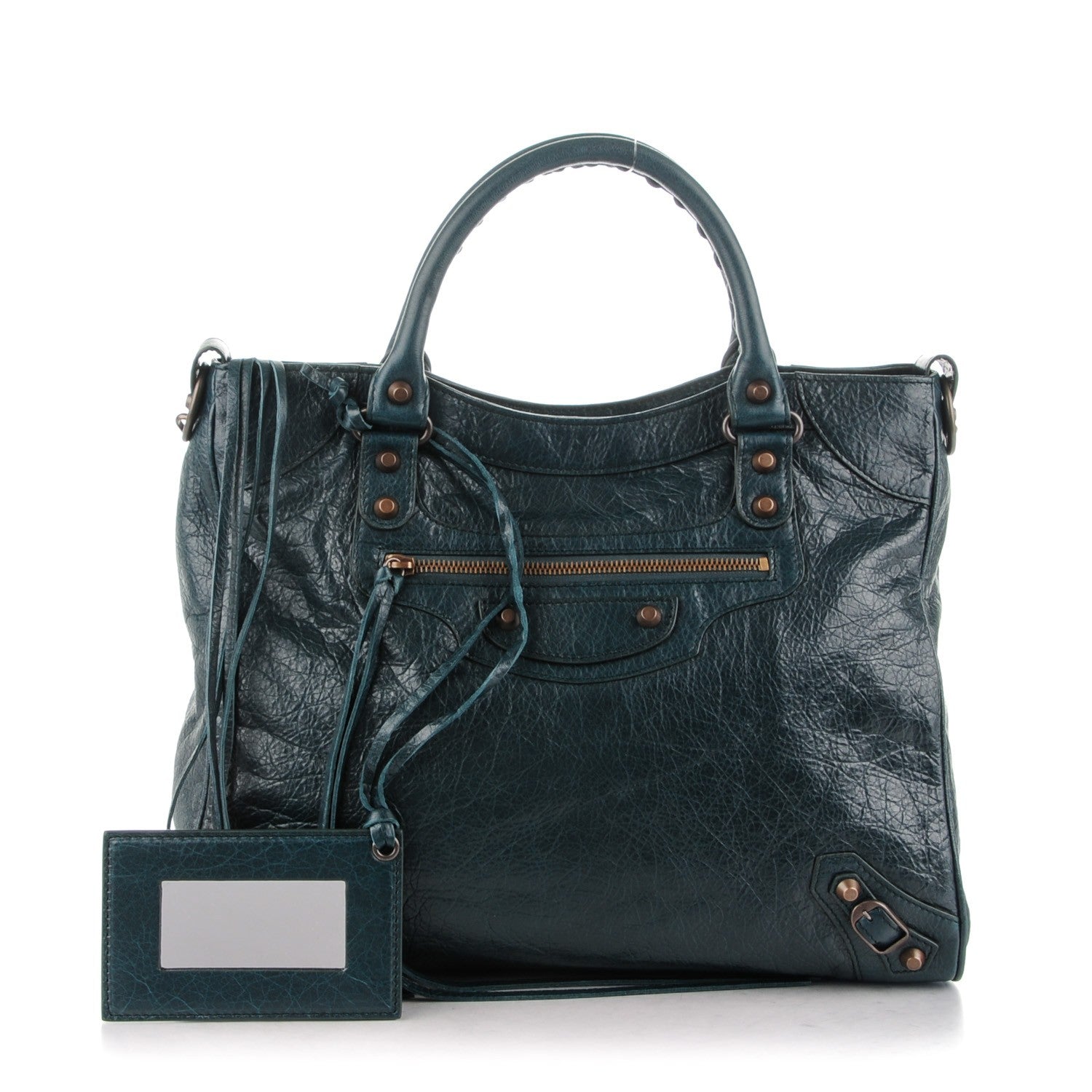 Balenciaga Agneau Classic Hardware Velo Vert Pinede 1 of 8
