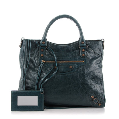 Balenciaga Agneau Classic Hardware Velo Vert Pinede 1 of 8