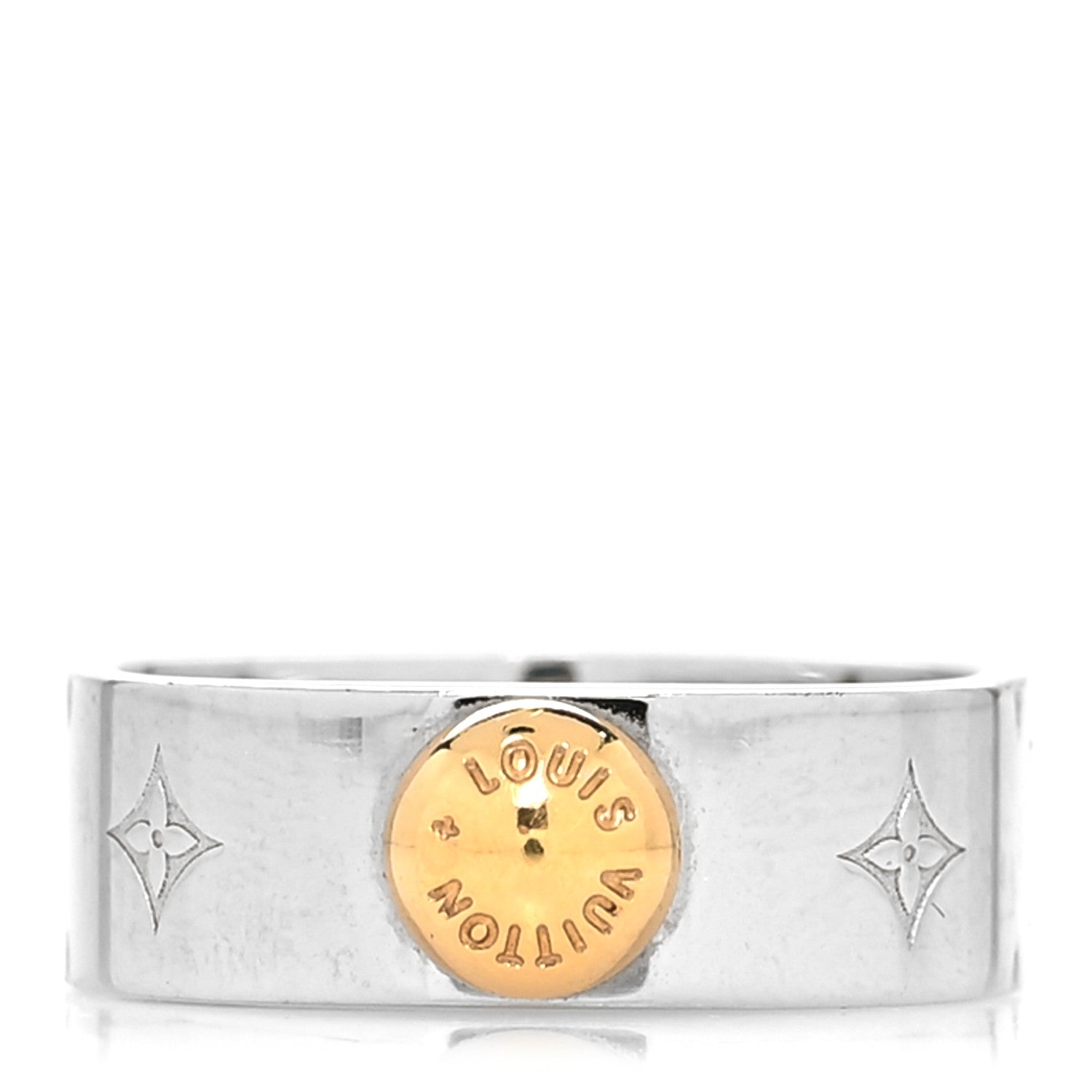 Louis Vuitton Nanogram Ring S Silver 1 of 6