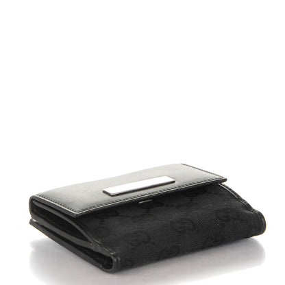 Gucci Monogram French Flap Wallet Black 4 of 7