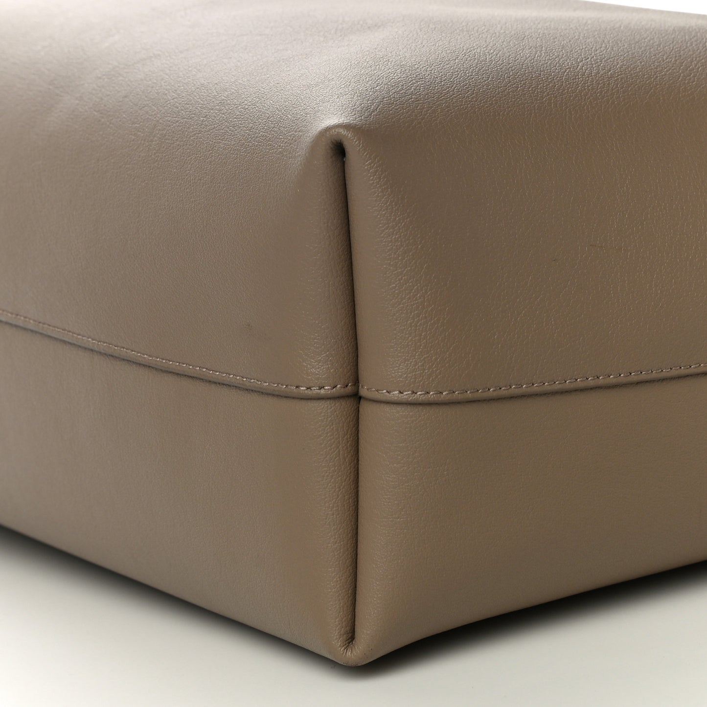 Calfskin Large Shopping Tote Dark Beige