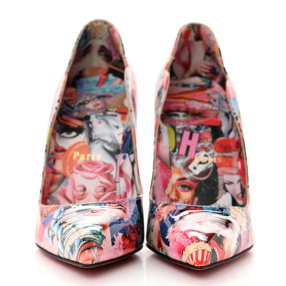 Christian Louboutin Patent Graphic Love Hot Chick 100 Pumps 36 Multicolor 2 of 9