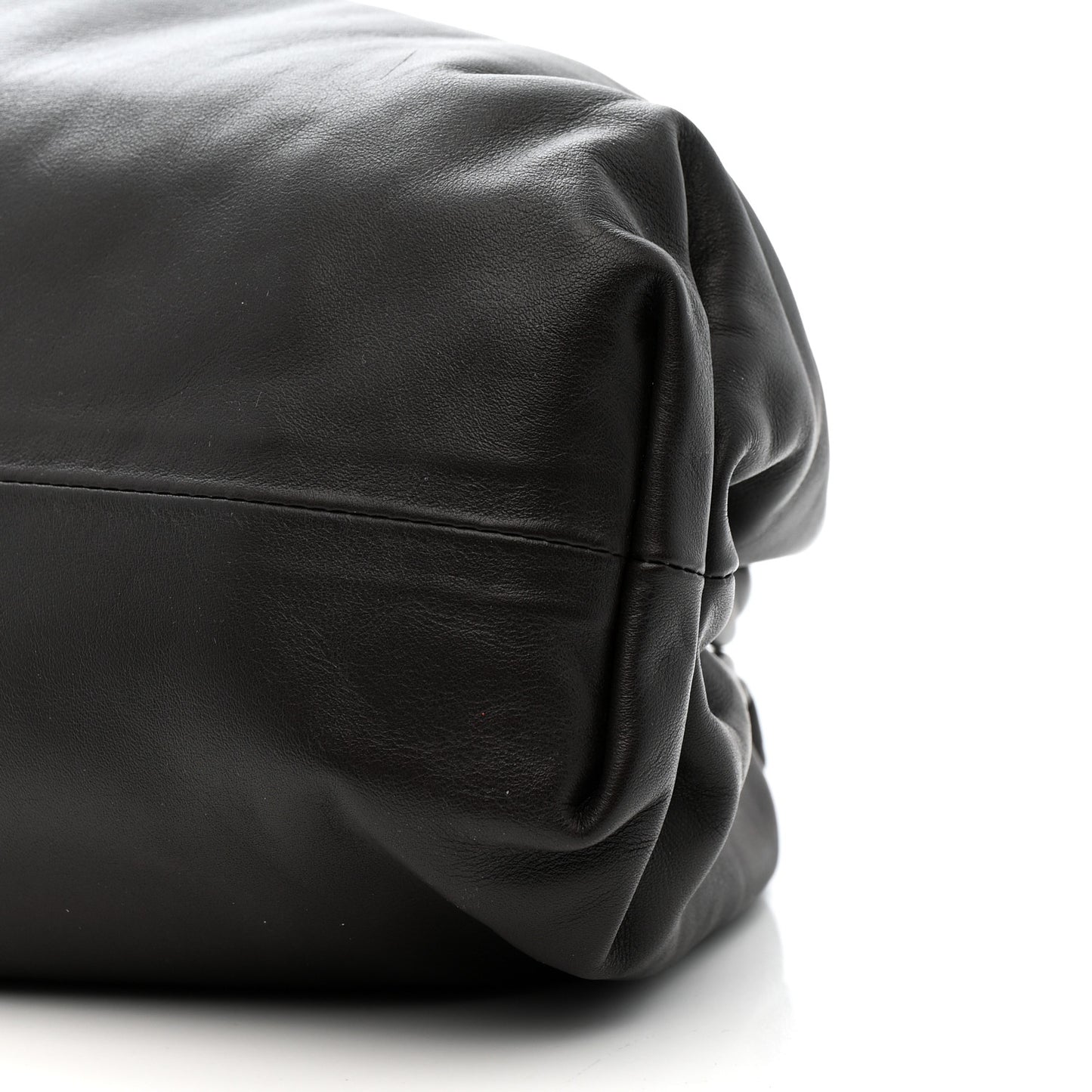 Smooth Butter Calf The Pouch Oversized Clutch Fondant