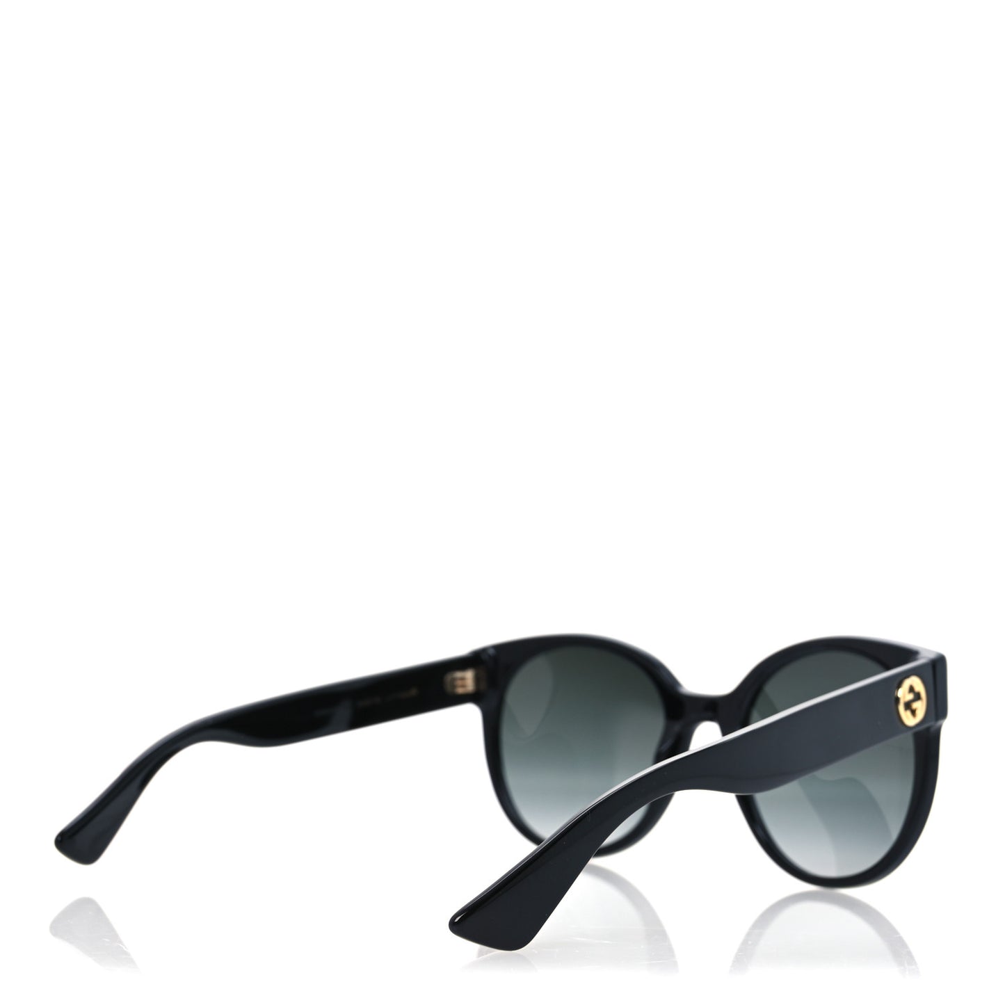 Acetate Round Sunglasses GG 0035S Black