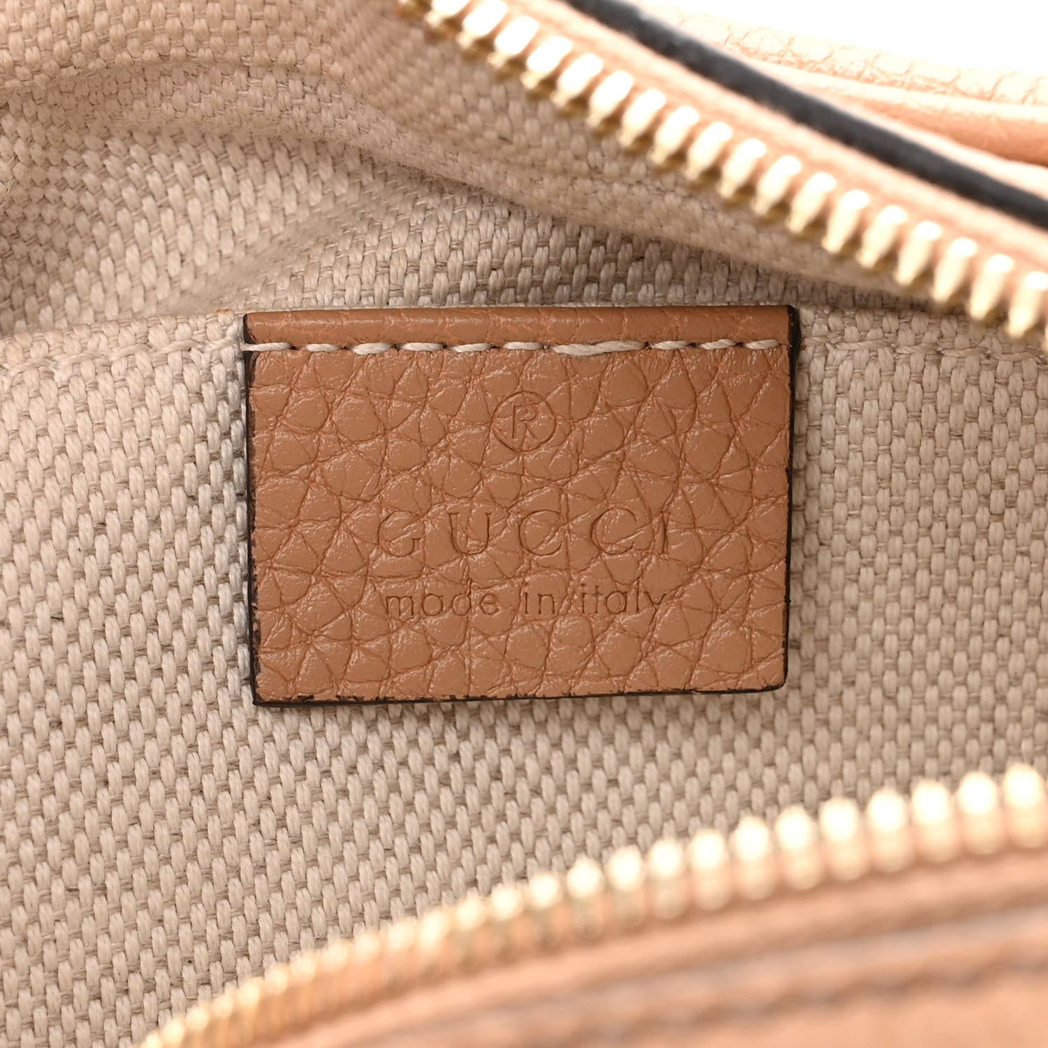 Gucci Pebbled Calfskin Small Soho Disco Bag Rose Beige 6 of 10
