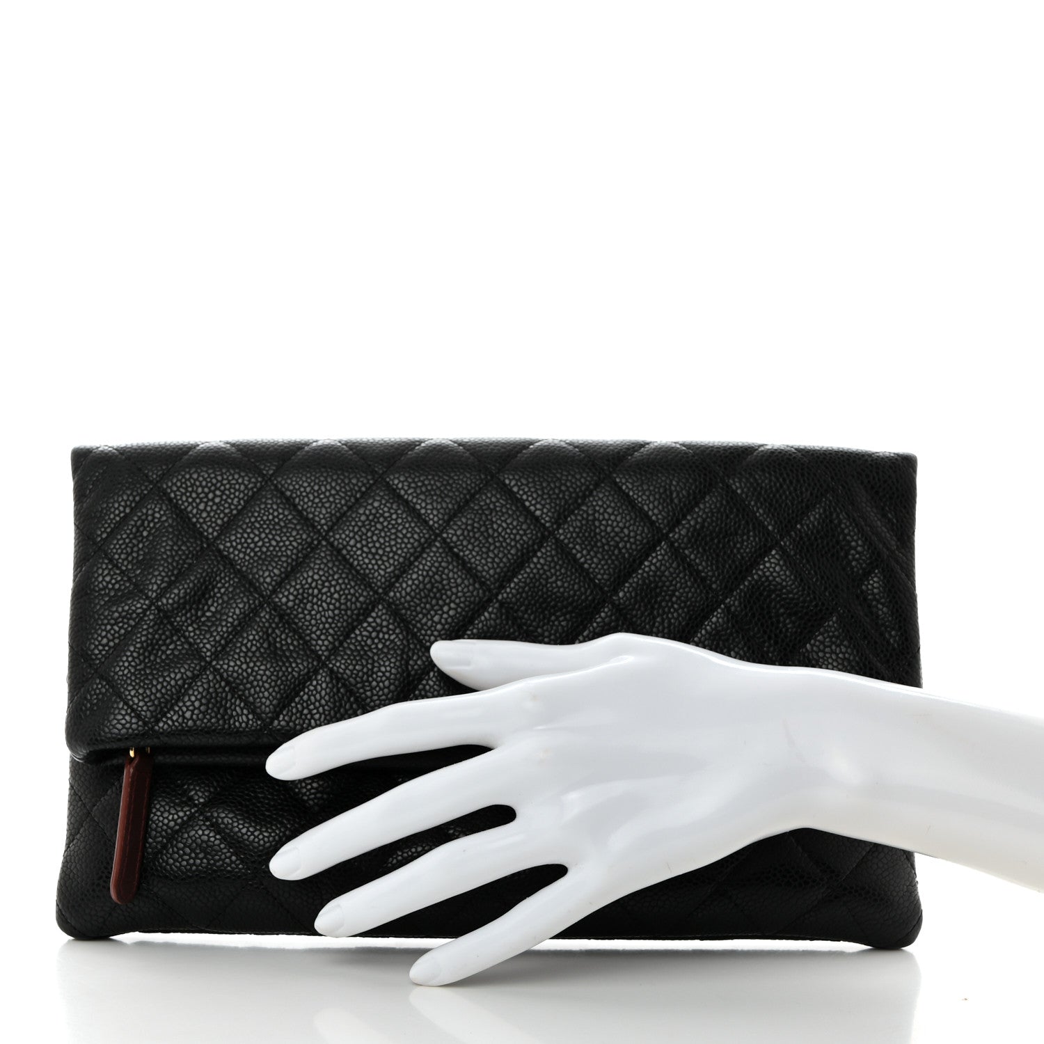 Chanel Caviar Quilted CC Beauty Clutch Black 2 of 8