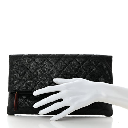 Chanel Caviar Quilted CC Beauty Clutch Black 2 of 8