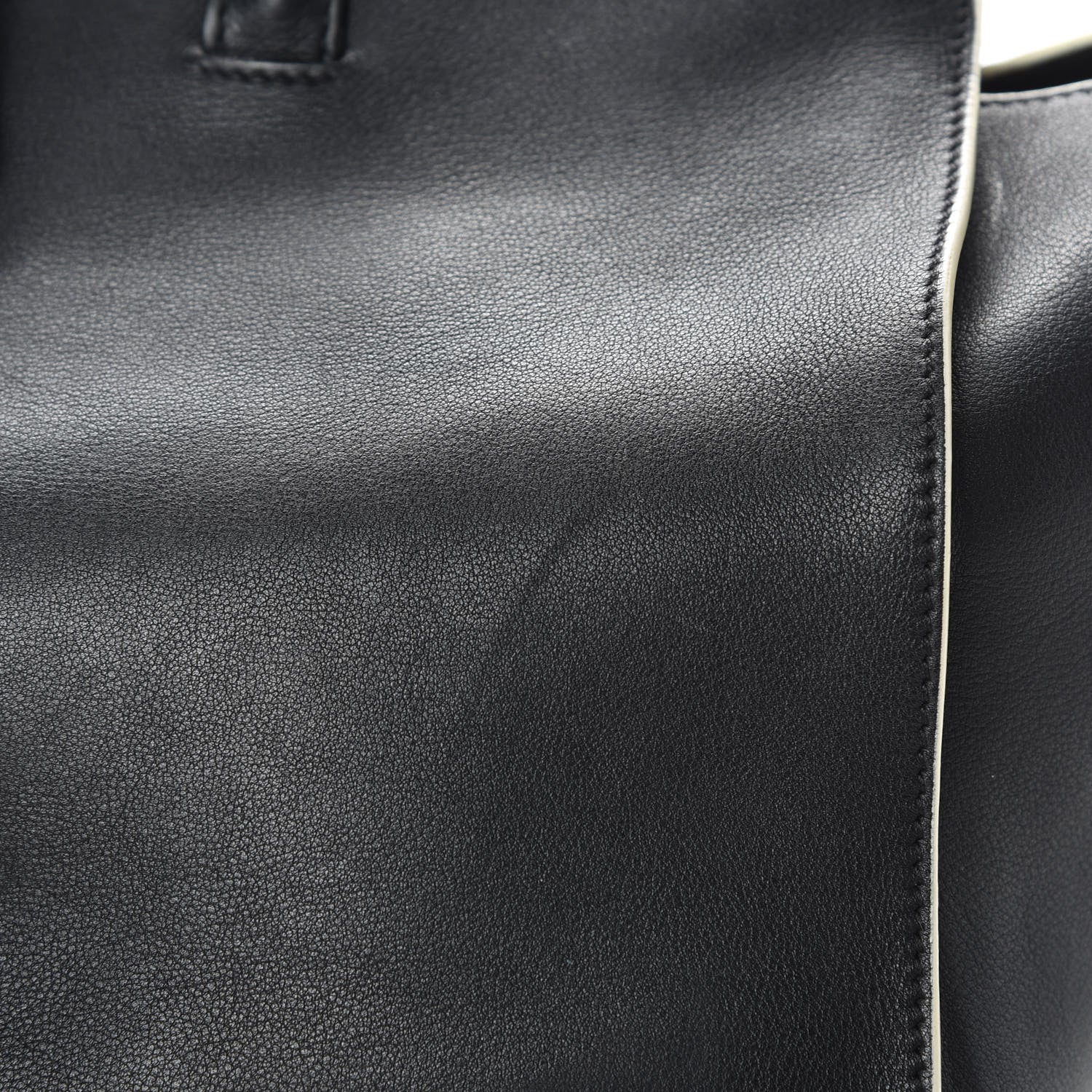 Saint Laurent Calfskin Small Monogram Downtown Cabas Black White 13 of 17