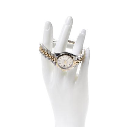Rolex Stainless Steel 18K Yellow Gold 26mm Oyster Perpetual Datejust Watch Silver 179173 2 of 7