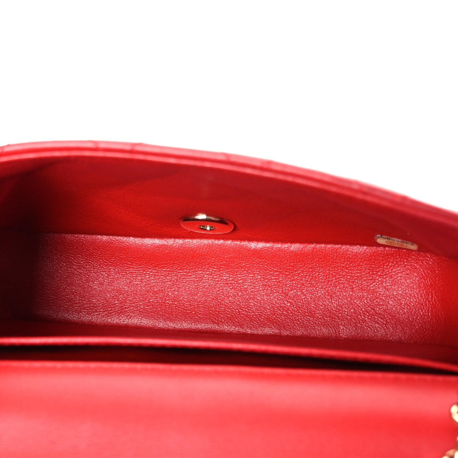 Chanel Lambskin Quilted Extra Mini V For Victory Flap Red 5 of 10
