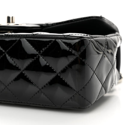 Chanel Patent Calfskin Quilted Mini Rectangular Flap Black 10 of 11