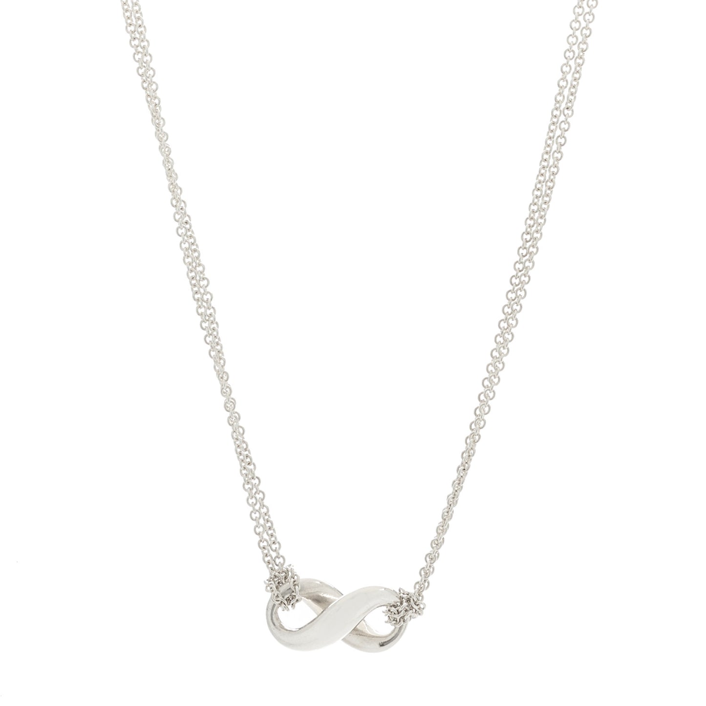 Sterling Silver Figure 8 Pendant Necklace