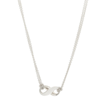 Tiffany Sterling Silver Figure 8 Pendant Necklace 1 of 5