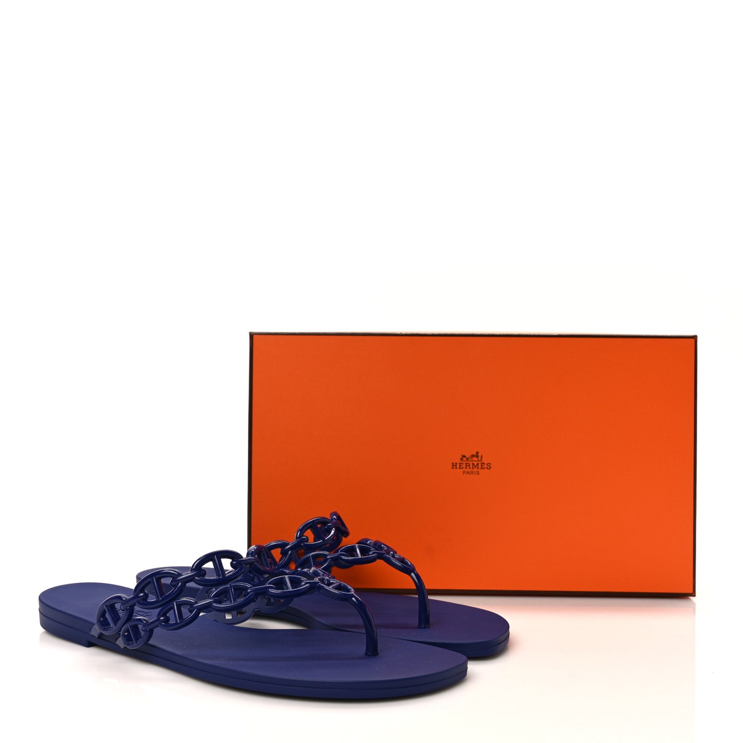 Rubber Chaine d'Ancre Island Sandals 38 Bleu Smalt