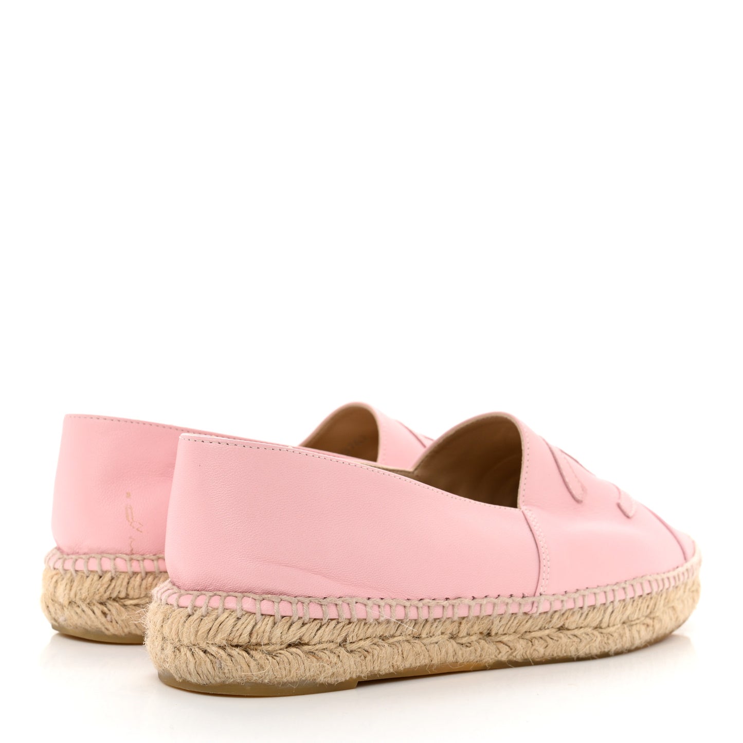 Lambskin CC Espadrilles 40 Light Pink
