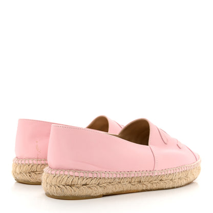 Chanel Lambskin CC Espadrilles 40 Light Pink 4 of 13
