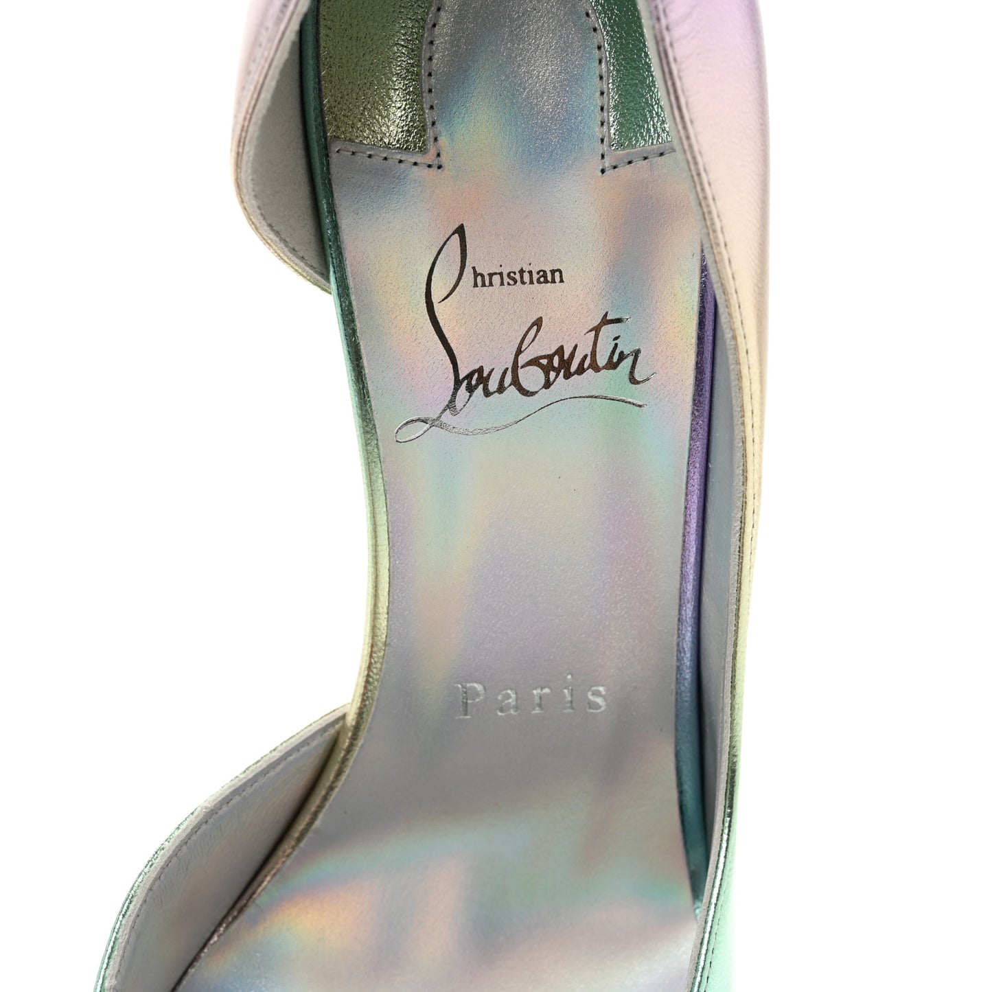 Iridescent Nappa Lam Licorne Iriza 100 Pumps 37.5 Multicolor