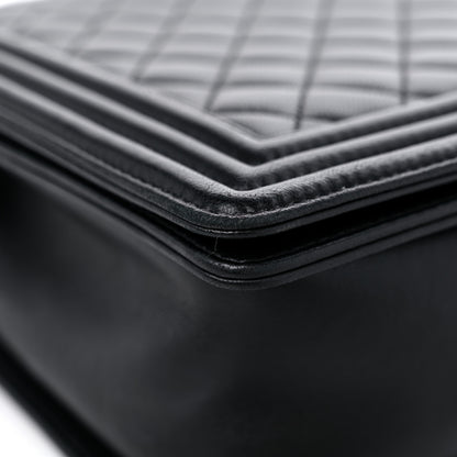 Chanel Lambskin Quilted Large Boy Flap Black 9 of 12