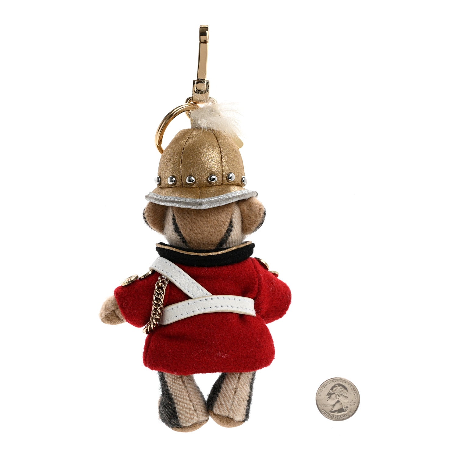 Burberry Thomas Bear Regimental Keychain Charm Camel 2 of 3