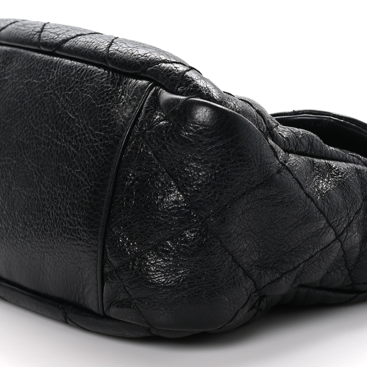 Chanel Glazed Calfskin Stitched On The Road Flap Black 9 of 12