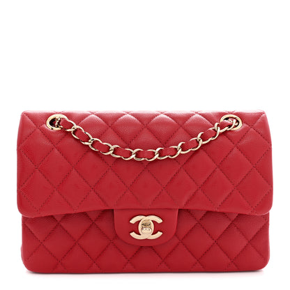 Chanel Caviar Quilted Small Double Flap Red 1 of 11
