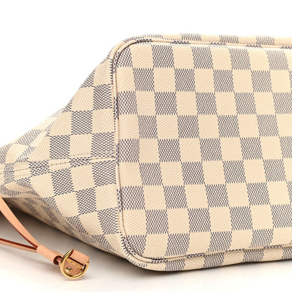 Louis Vuitton Damier Azur Neo Neverfull MM Rose Ballerine 9 of 10