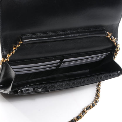Chanel Caviar Timeless CC Wallet on Chain WOC Black 6 of 9