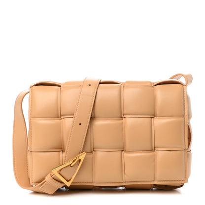 Bottega Veneta Nappa Maxi Intreccio Padded Cassette Crossbody Bag Almond 1 of 9