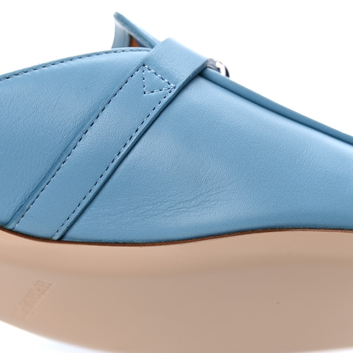 Calfskin Oz Mules 36 Ciel