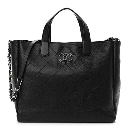 Chanel Caviar Stitched Medium Lady Coco Shopping Tote Black 1 of 13