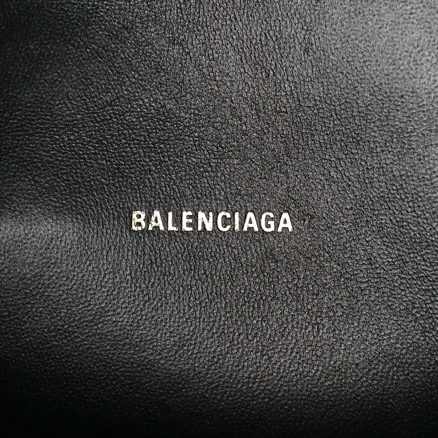 Balenciaga Shiny Calfskin Crocodile Embossed Hourglass Top Handle Bag XS Black 6 of 11