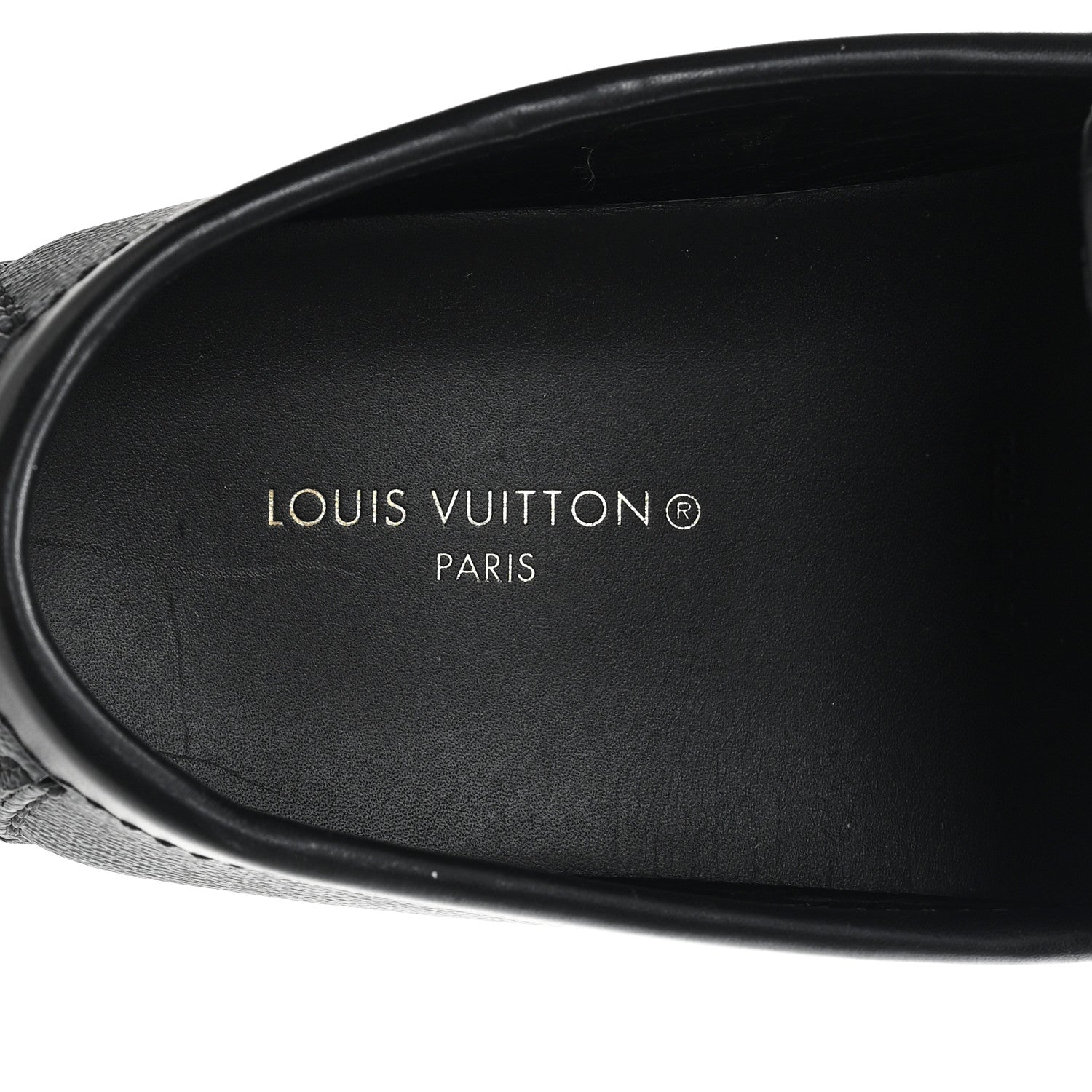 Louis Vuitton Mens Damier Graphite Hockenheim Moccasin Loafers 9 Onyx 8 of 9