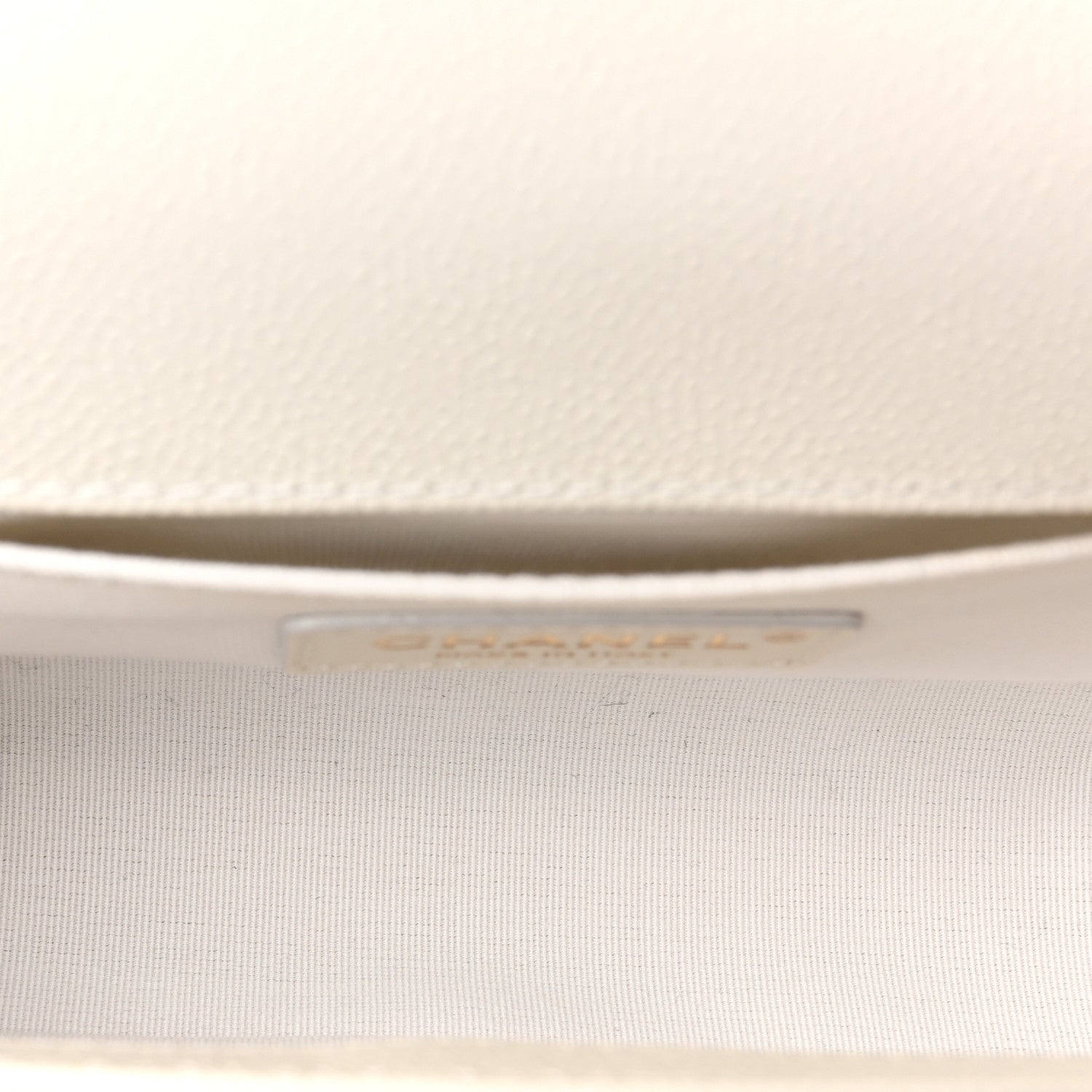 Chanel Caviar Quilted Medium Boy Flap White 5 of 10