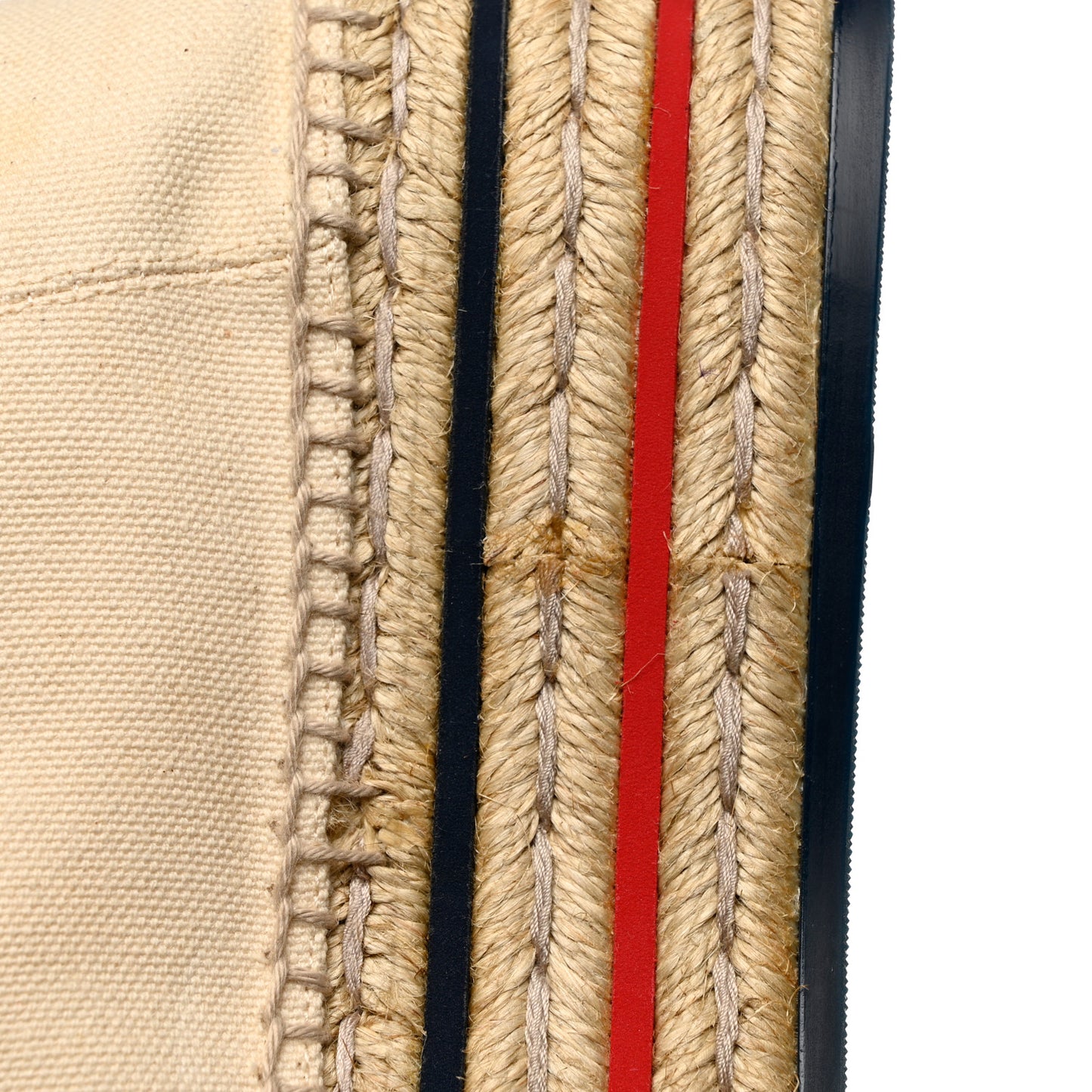 Canvas Logo Lace-Up Platform Espadrilles 38 Greggio Grege