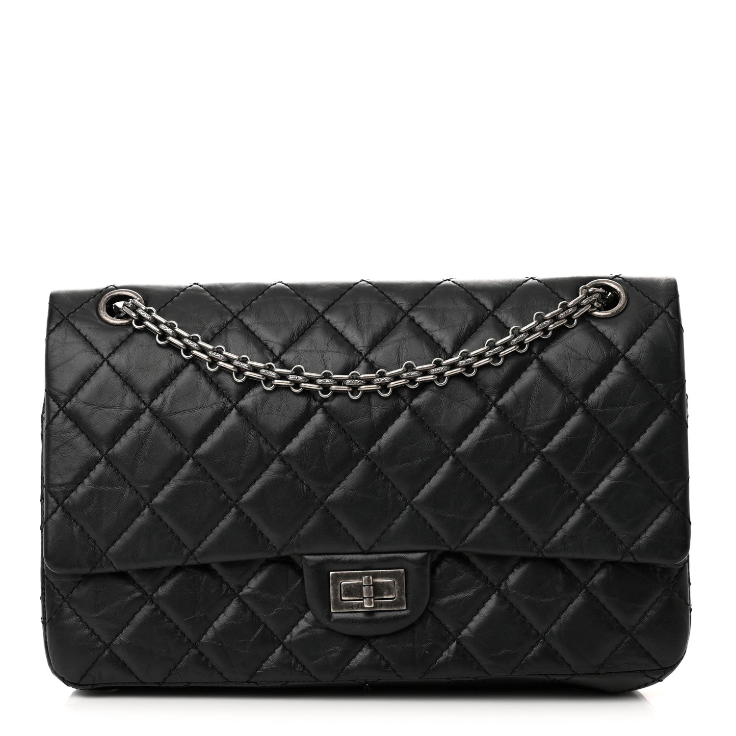 Chanel Aged Calfskin Quilted 2.55 Reissue 226 Flap Black 1 of 17
