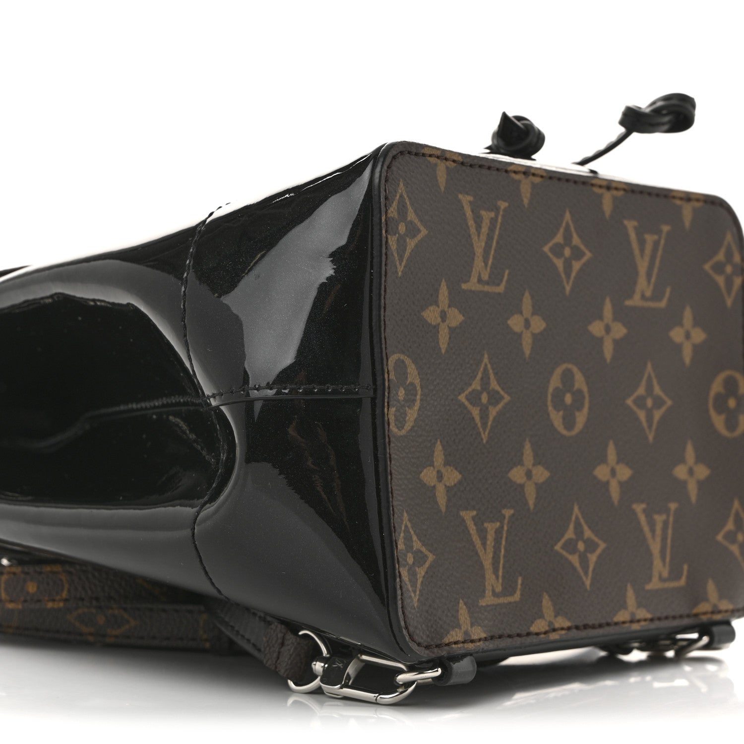 Louis Vuitton Patent Monogram Hot Springs Backpack Black 9 of 10