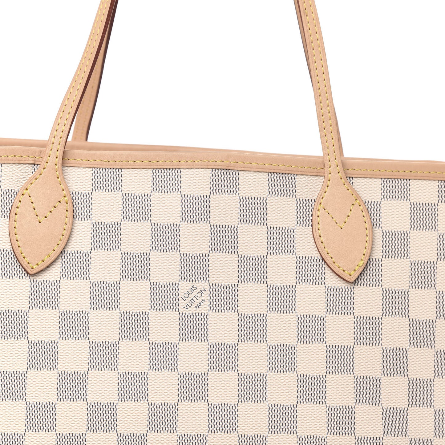 Damier Azur Neo Neverfull MM Rose Ballerine