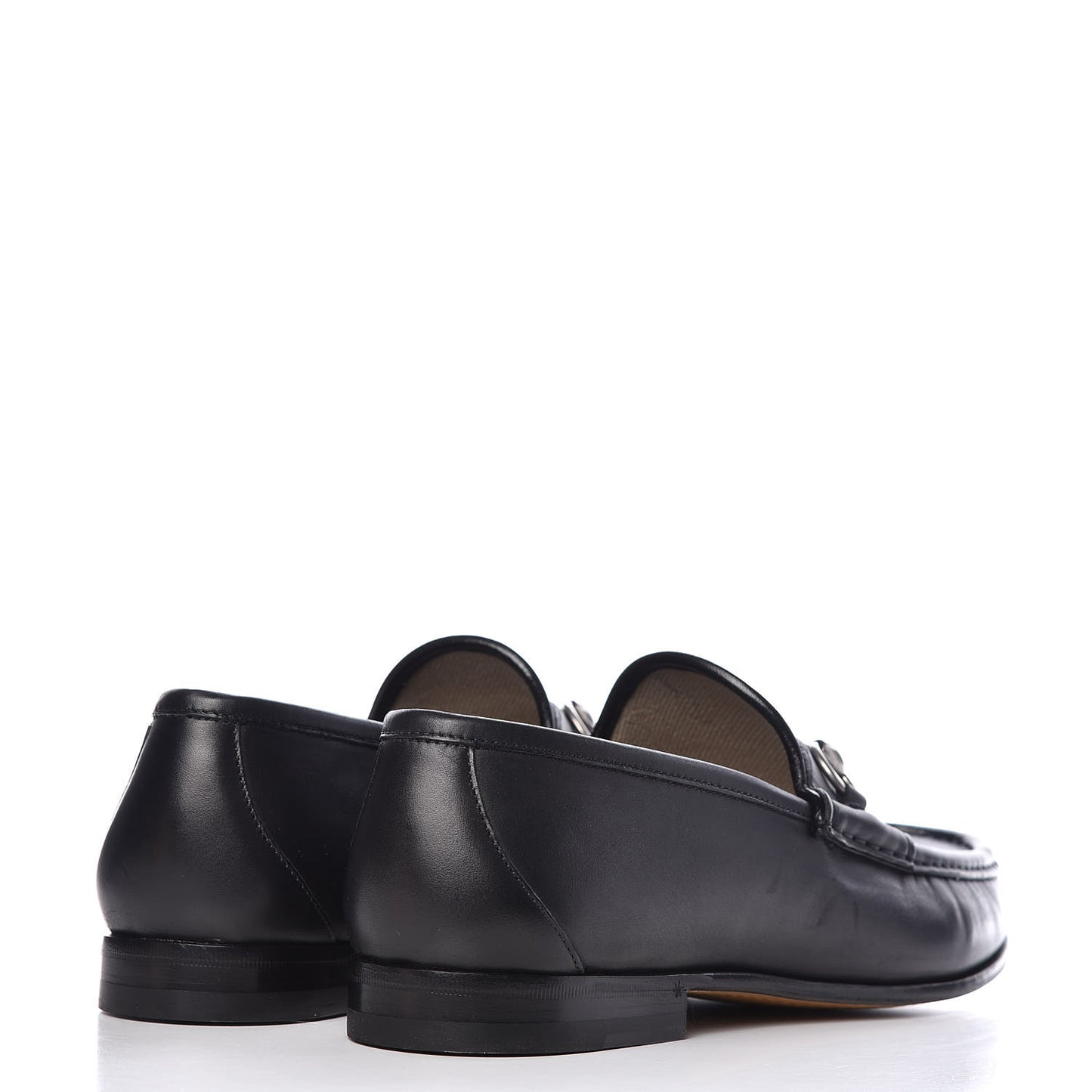 Calfskin Mens 1953 Horsebit Loafers 10 Black