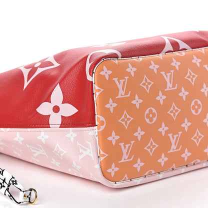 Louis Vuitton Monogram Giant Neverfull MM Rouge 9 of 10