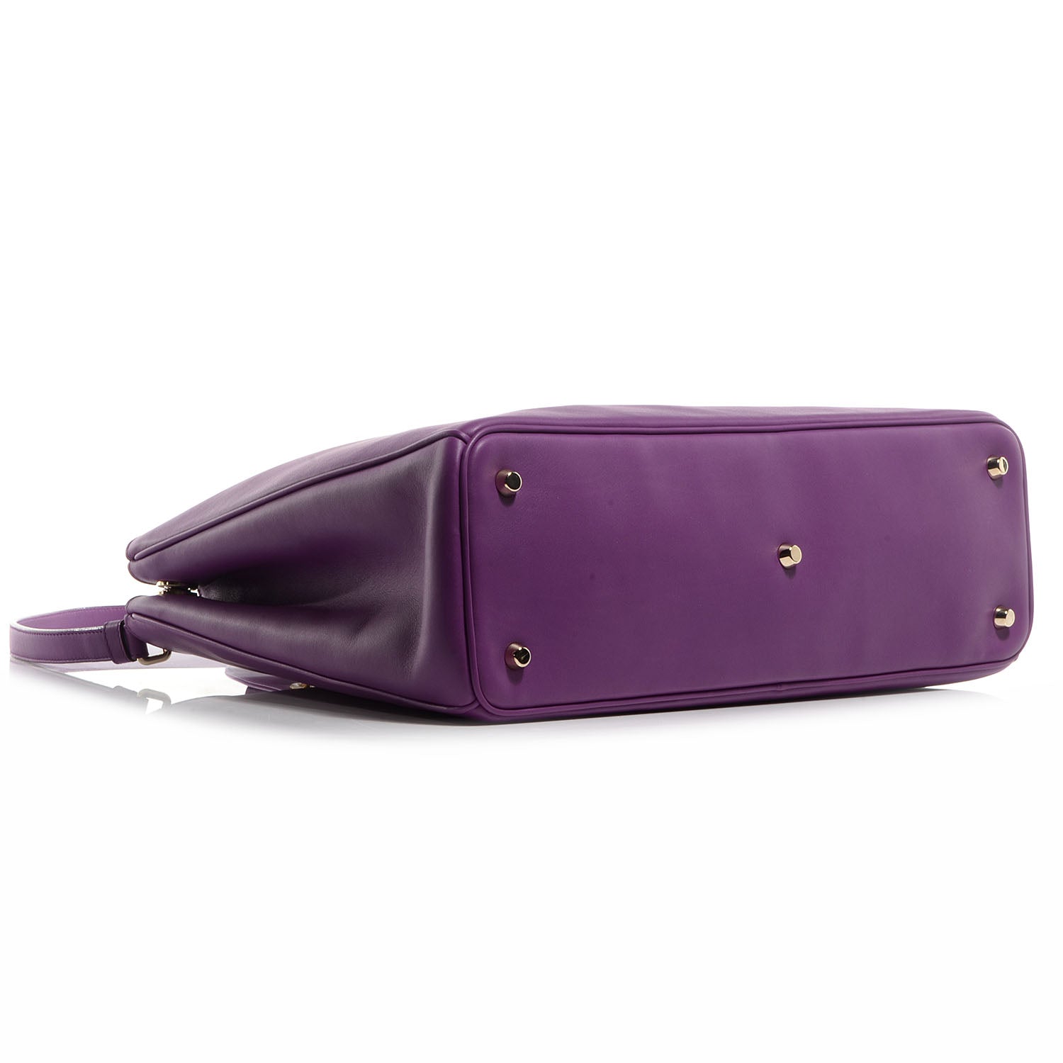 Christian Dior Calfskin Large Diorissimo Bag Purple 5 of 11