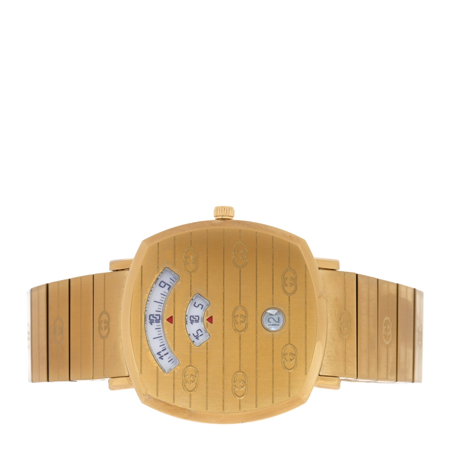Stainless Steel 38mm Grip Quartz Watch Gold