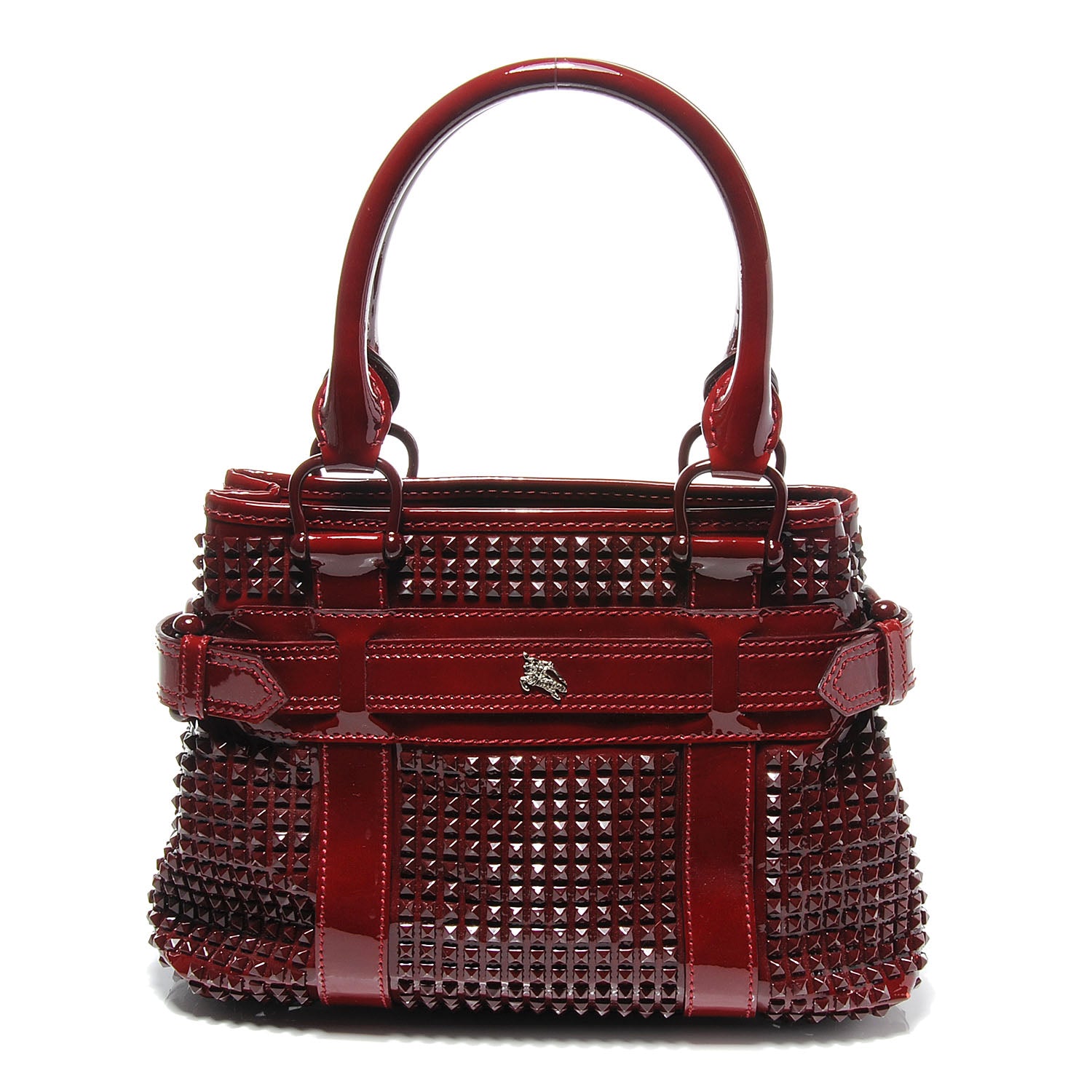 Burberry Patent Prorsum Rachel Studded Red 1 of 9