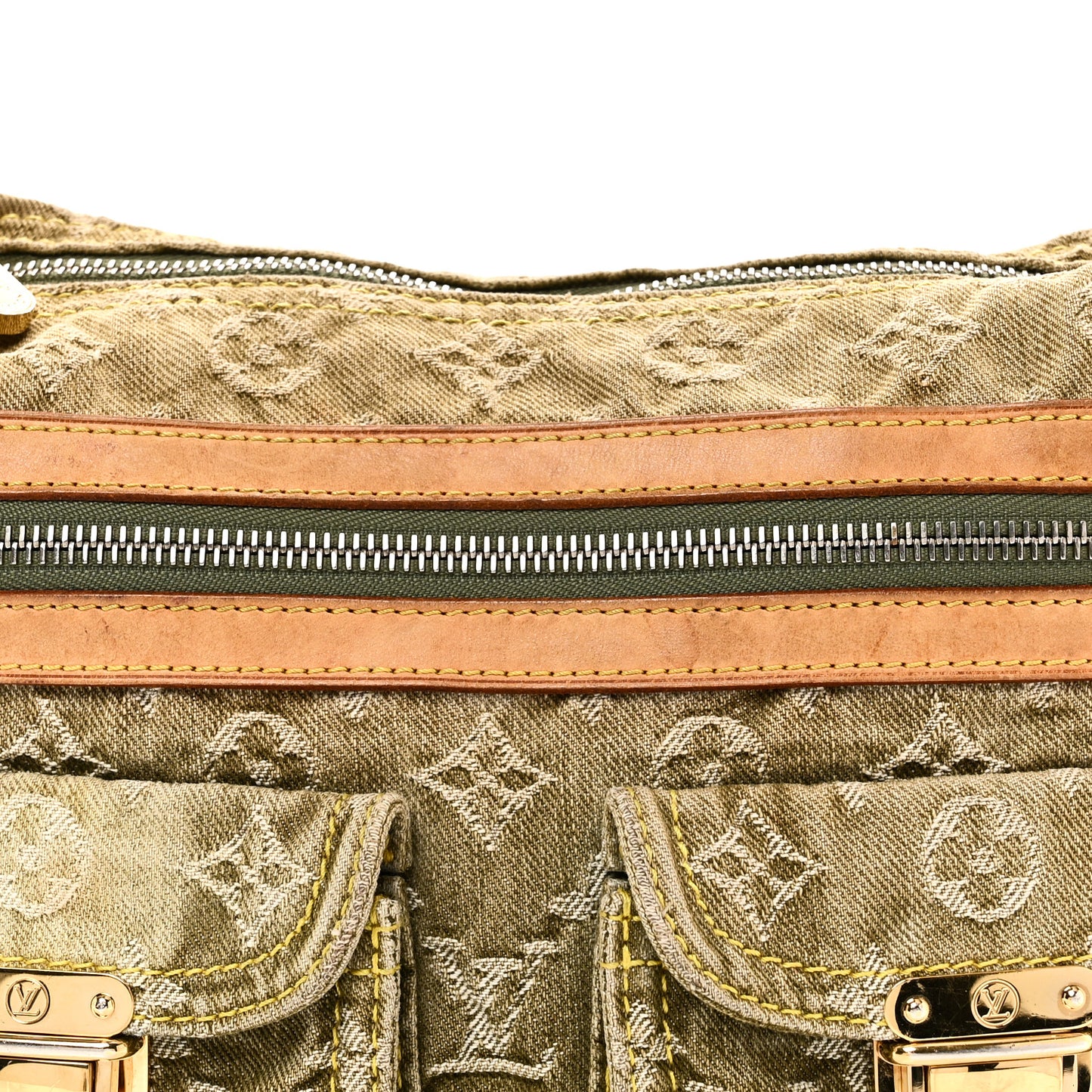 Monogram Denim Baggy PM Lichen